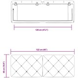  Jastuk za uzglavlje plavi 120 cm baršunasti | shoptok.hr
