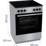 Gorenje Električni štednjak GEC6A11SG | shoptok.hr