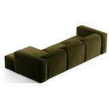 Cosmopolitan Design Zelena kutna garnitura od samta (s desnim kutom/s ležaljkom) Bergano – | shoptok.hr