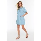 Trendyol Light Blue Pocket Detailed Denim Dress | Shoptok.si
