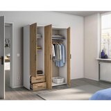 Rauch Möbel OMARA S KLASIČNIMI VRATI, bela, hrast artisan | Shoptok.si