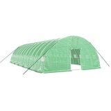 The Living Store Rastlinjak z jeklenim ogrodjem zelen 72 m² 12x6x2,85 m - Rastlinjak, (21418972) | Shoptok.si