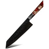  Damaskovski kuhinjski nož EN-37394 - Kiritsuke / Crvena / Smeđa KP37394 | shoptok.hr