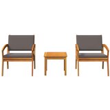 Bistro set s jastukom 3 pcs Smeđa Poliester | Eponuda.ba