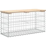  Vrtna klupa gabionskog dizajna 83x31,5x42 cm masivna borovina | shoptok.hr