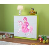  Dječja komoda - kraljevna na poniju-Zelena | shoptok.hr