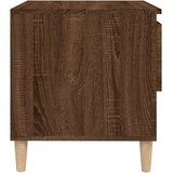  Noćni ormarić boja smeđeg hrasta 50x46x50 cm konstruirano drvo | shoptok.hr