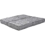  2-sedežni modularni puf kavč, pretvornik, svetlo siva tkanina, (22046026) | Shoptok.si