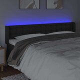 Uzglavlje crno 203x16x78/88 cm od umjetne kože | shoptok.hr