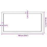  Kupaonska radna ploča 100x50x(2-4) cm netretirano masivno drvo | shoptok.hr