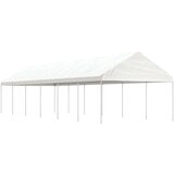 vidaXL Paviljon s streho bel 13,38x4,08x3,22 m polietilen | Shoptok.si