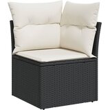  13-dijelni set vrtnih sofa s jastucima poliratan crni | shoptok.hr