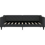  Dnevni krevet crni 90 x 190 cm od tkanine | shoptok.hr