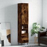 vidaXL Visoka omara dimljeni hrast 34,5x34x180 cm inženirski les Cene