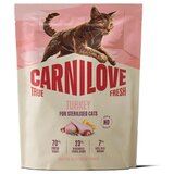Carnilove Cat True Fresh Adult Sterilised, briketi - puran 400 g | Shoptok.si
