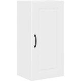 vidaXL Stenska kuhinjska omarica Bela 40 x 31 x 80 cm Konstruiran les | Shoptok.si