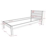 Vipack Bela otroška postelja iz masivnega bora brez letvenega dna 90x200 cm Pino – | Shoptok.si