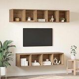  Set TV komoda 4 kom. Umjetnički hrast Konstruirano drvo | shoptok.hr