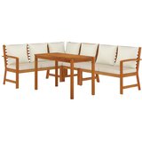  5-dijelni vrtni blagovaonski set s jastucima od bagremovog drva | Eponuda.com