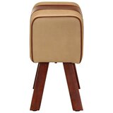  Gimnastička klupa smeđa 58 cm prava koža i masivno drvo manga | shoptok.hr