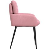  Trpezarijske stolice 6 pcs Baršun Ružičasta 59 x 59,5 x 90 cm | shoptok.hr