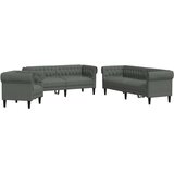  Kavčna garnitura Temno siva blago - - Siva - 71.1 - | Shoptok.si