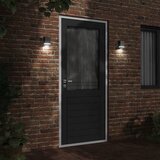  Vanjska zidna svjetiljka crna od nehrđajućeg čelika 9.5 x 7.5 x 15 cm | shoptok.hr