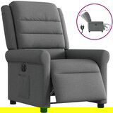 vidaXL Električni naslanjač temno sivo blago | Shoptok.si