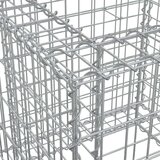  Gabionska košara srebrna 70 x 70 x 65 cm od pocinčanog željeza | shoptok.hr