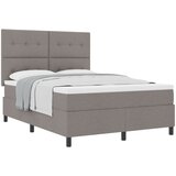 vidaXL vzmetna postelja z vzmetnico taupe 140x200 cm tkanina, (22083381) Cene