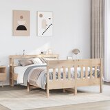Maison Chic Posteljni okvir - Dvoposteljna postelja - Zakonska postelja brez vzmetnice 120x200 cm trdna borovina-J10532, (21767710) | Shoptok.si