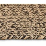  Tepih Isprepleteni Prirodna i crno 160 x 160 cm Juta | shoptok.hr