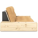 Karup Design Senf žuta/svjetlo smeđa sklopiva sofa od samta 244 cm Base – | shoptok.hr