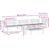  4-dijelni set vrtnih sofa od paleta od masivnog drva bagrema | shoptok.hr