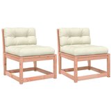  The living store vrtni kavč z blazino 2 kosa trden les douglas - vrtni kavč, (21455586) | Shoptok.si