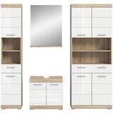 MID.YOU Kopalnica Lambada, Barva Hrasta, Bela, 4-Delna | Shoptok.si