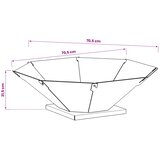  Kamin Crna 70,5 x 70,5 x 21,5 cm Čelik | shoptok.hr
