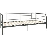  Posteljni okvir za dnevno posteljo siv kovinski 90x200 cm, (20606380) | Shoptok.si