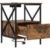  Noćni ormar s ladicama Dimljeni hrast 41,5 x 40,5 x 55 cm | shoptok.hr