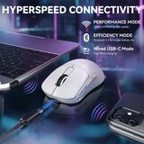 Attack Shark bežični gaming miš X3Max PAW3950/42000 DPI/TriMode/200h battery/ergonomic/white | Eponuda.com