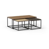 Marckeric Stolići za kavu u setu 3 kom u prirodnoj boji 60x110 cm Camelia – Cijene