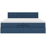  Otomanski okvir kreveta s madracima plavi 200x200cm tkanine | shoptok.hr