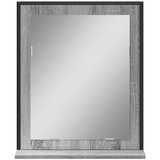 Kupaonsko ogledalo s policom boja hrasta 50 x 12 x 60 cm drveno | shoptok.hr