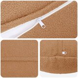  Presvlaka za jastuk 2 pcs HEERLEN Bež &amp;Oslash; 60 cm Boucl&amp;eacute; Slike