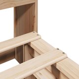  Krevet s regalom za knjige bez madraca 150x200 cm masivno drvo | shoptok.hr