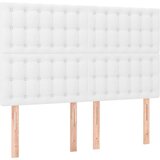  S oprugama i madracem bijeli 140x190 cm od umjetne kože | shoptok.hr