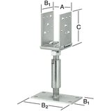 VORMANN Nastavljivi podporni nosilec (Do x Š x V: 150 x 140 x 115 mm, Jeklo) | Shoptok.si