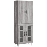  Visoka komoda siva sonome 69,5x34x180 cm od konstruiranog drva | shoptok.hr