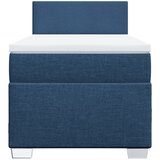  Krevet s oprugama i madracem plavi 100 x 200 cm od tkanine | shoptok.hr
