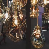 Toolight Stropna privjesak Staklena svjetiljka APP329-1CP Srebro | shoptok.hr